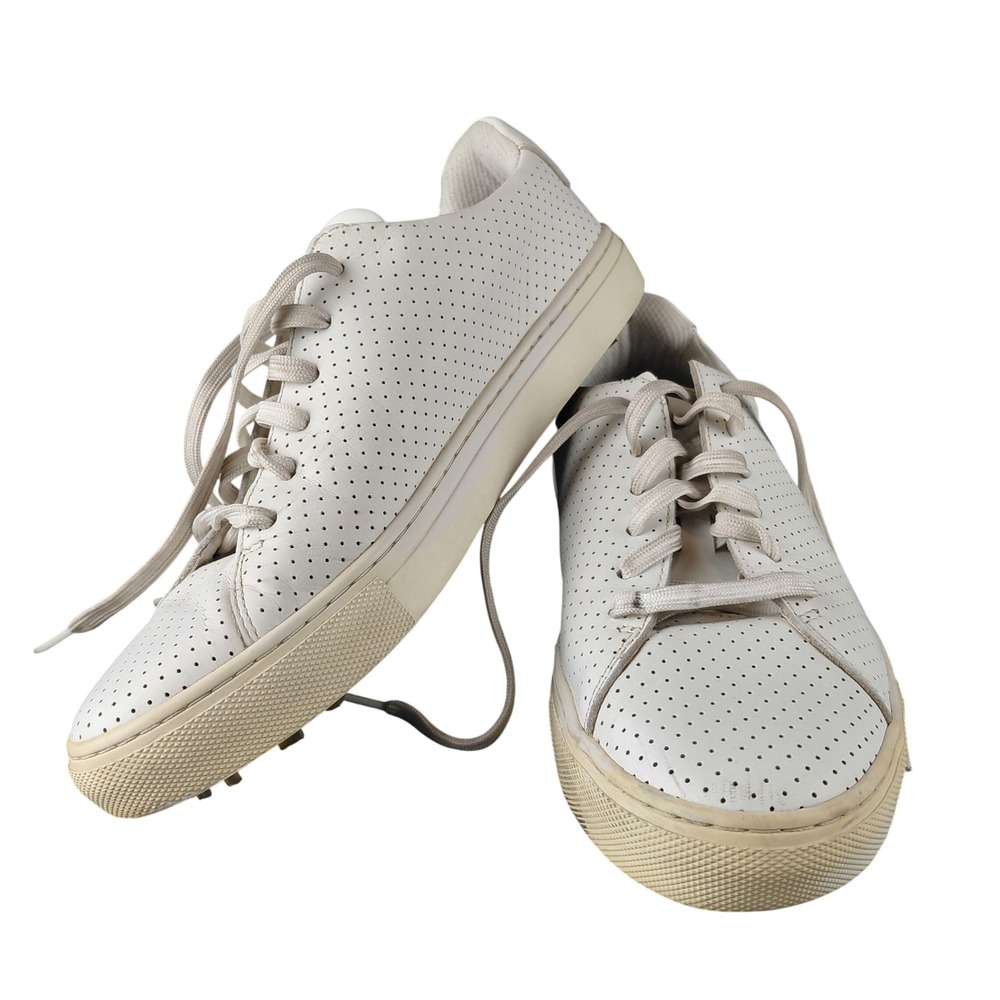 G/FORE Mens Disruptor Golf Shoes White Leather Spiked G4LF20EF12 Size 10